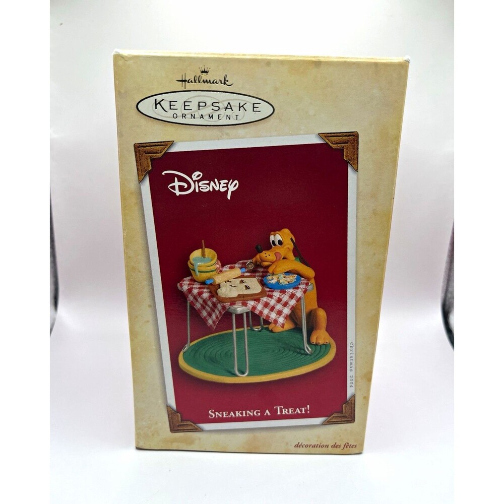 Hallmark Keepsake Disney Pluto "Sneaking a Treat!" Ornament 2004